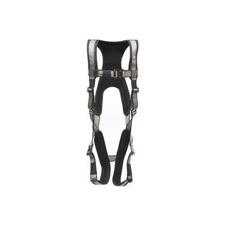 SUPER ANCHOR SAFETY Small - Gray Frame/Silver Webbing Pro-Deluxe Full Body Harness PD-6101-GSS